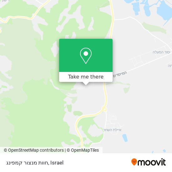 חוות מנצור קמפינג map