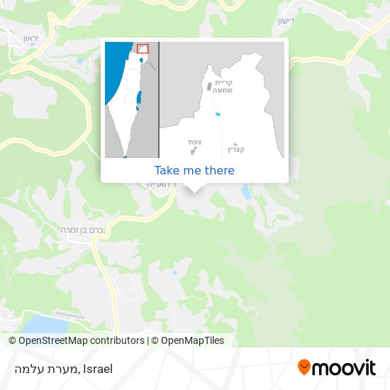 מערת עלמה map