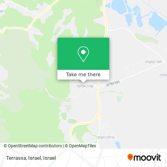 Terrassa, Israel map