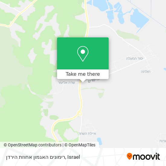 רימונים האגמון אחוזת הירדן map