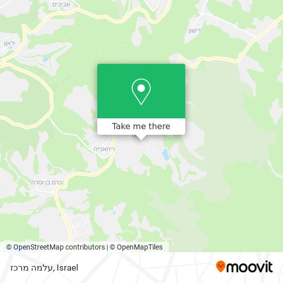 עלמה מרכז map