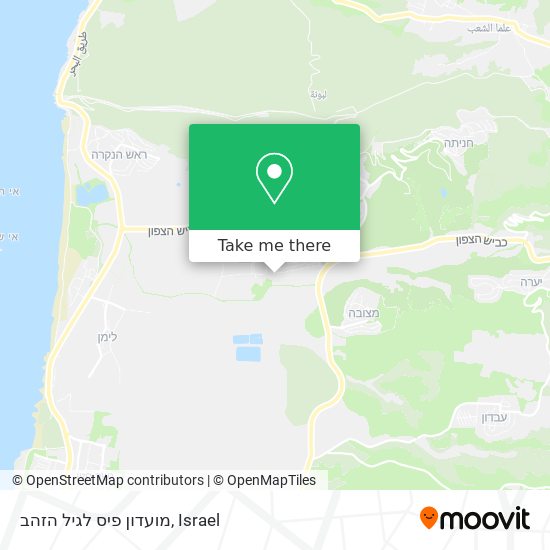 מועדון פיס לגיל הזהב map