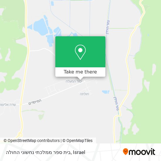 בית ספר ממלכתי נחשוני החולה map