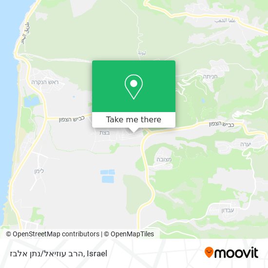 הרב עוזיאל/נתן אלבז map