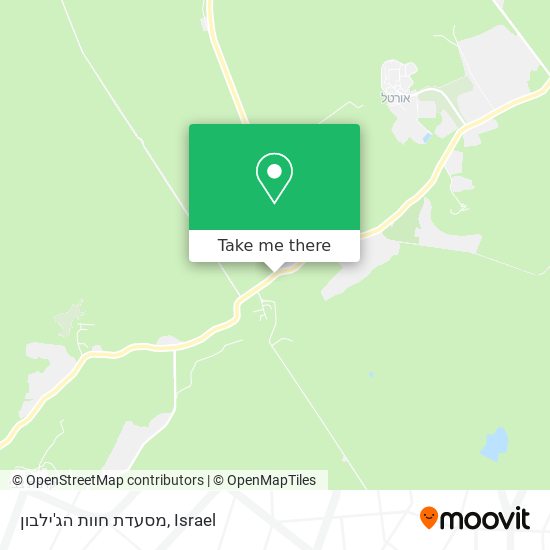 Карта מסעדת חוות הג'ילבון