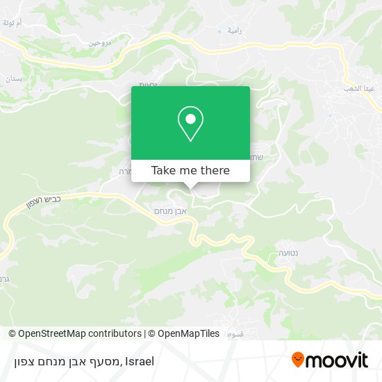 מסעף אבן מנחם צפון map