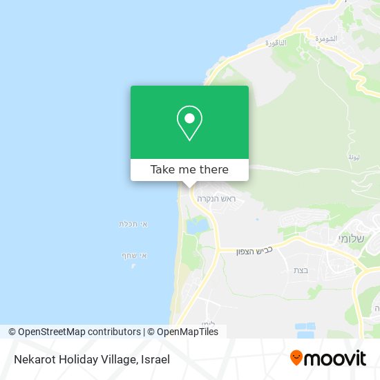 Nekarot Holiday Village map