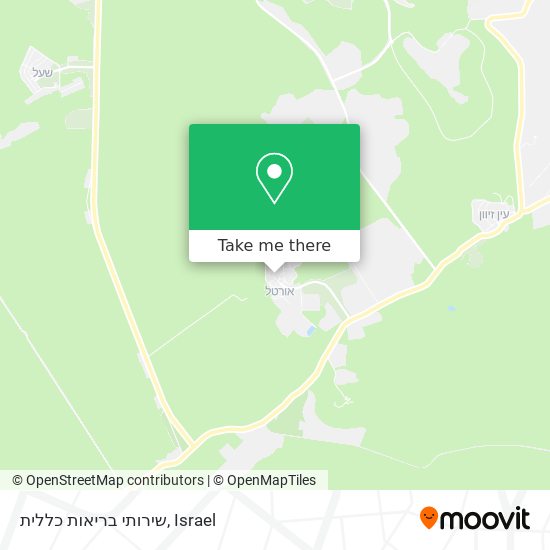 שירותי בריאות כללית map