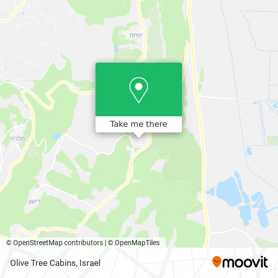Olive Tree Cabins map