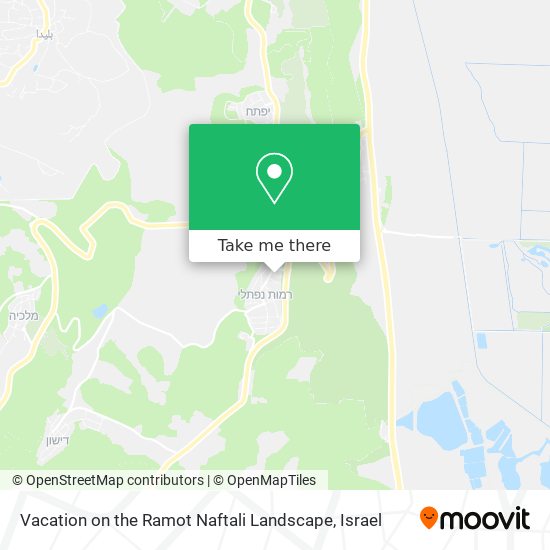 Карта Vacation on the Ramot Naftali Landscape