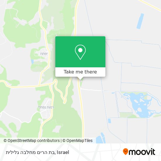 בת הרים מחלבה גלילית map