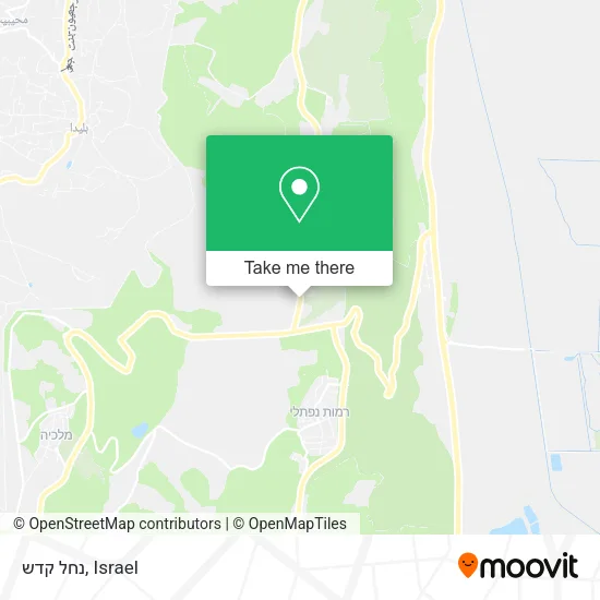 Карта נחל קדש