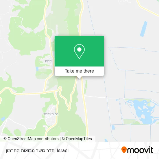 Карта חדר כושר מבואות החרמון