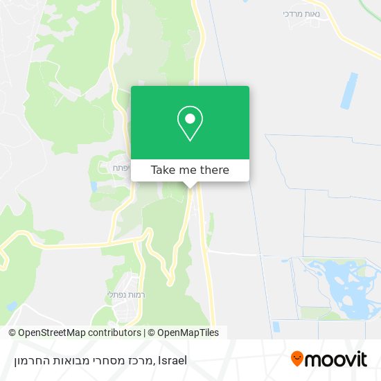 מרכז מסחרי מבואות החרמון map