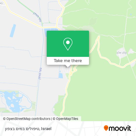 טיפולים במים בצפון map