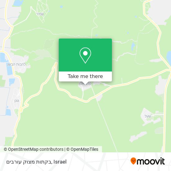 בקתות מצוק עורבים map