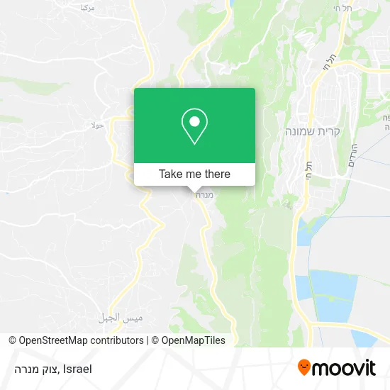 Карта צוק מנרה