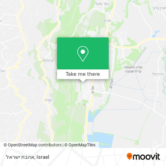 אהבת ישראל map
