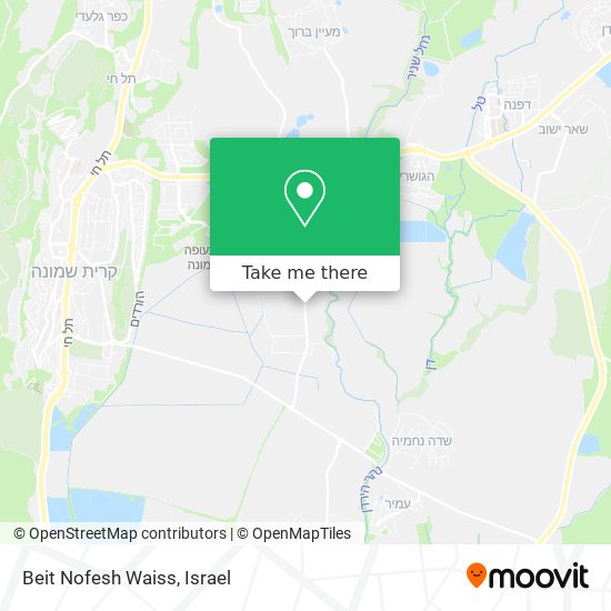 Beit Nofesh Waiss map