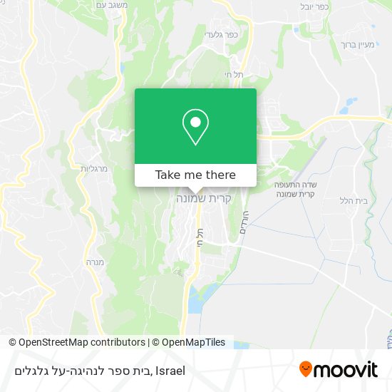 בית ספר לנהיגה-על גלגלים map