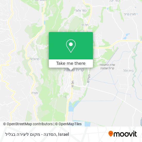 הסדנה - מקום ליצירה בגליל map