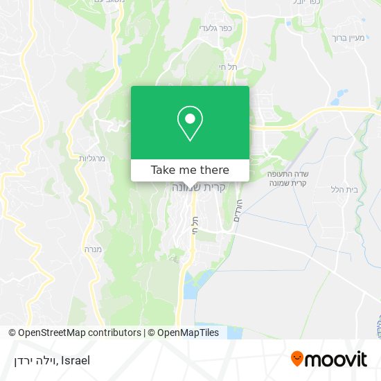 וילה ירדן map