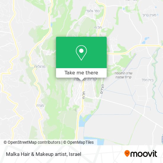 Malka Hair & Makeup artist map