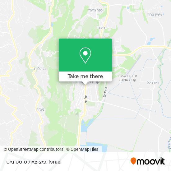 פיצוציית טוסט נייט map