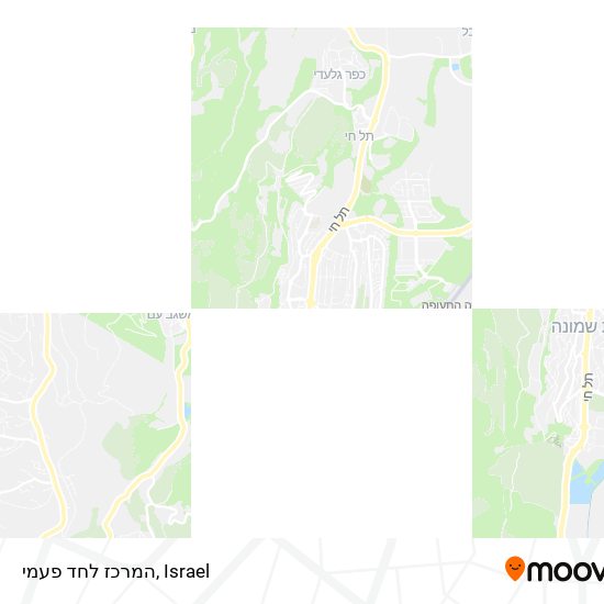 המרכז לחד פעמי map