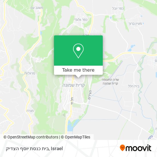 בית כנסת יוסף הצדיק map