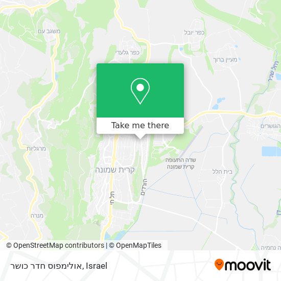 אולימפוס חדר כושר map