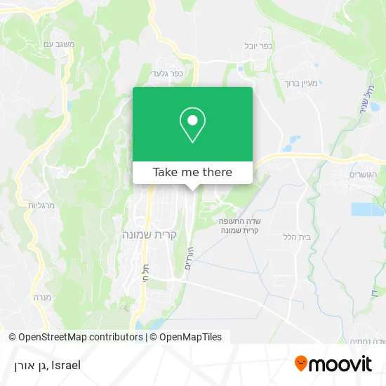 Карта גן אורן