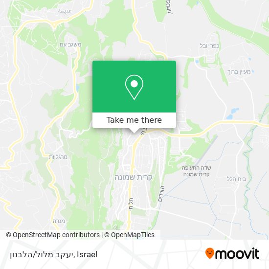 יעקב מלול/הלבנון map