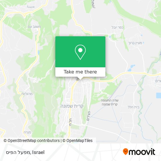 מפעל הפיס map