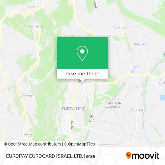 Карта EUROPAY EUROCARD ISRAEL LTD