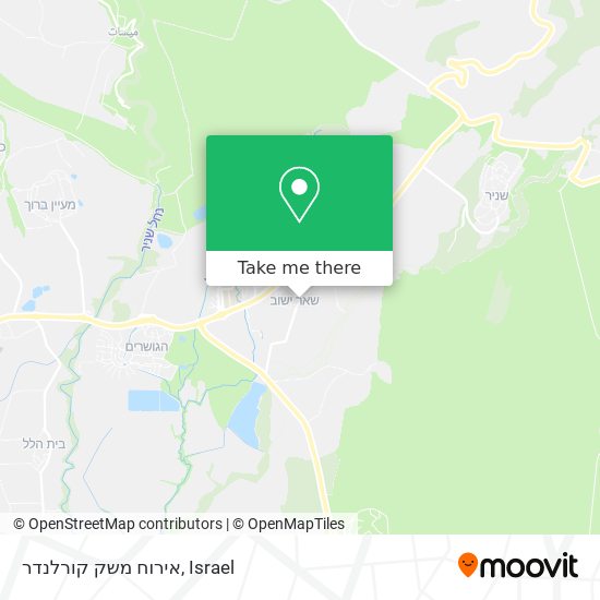 אירוח משק קורלנדר map