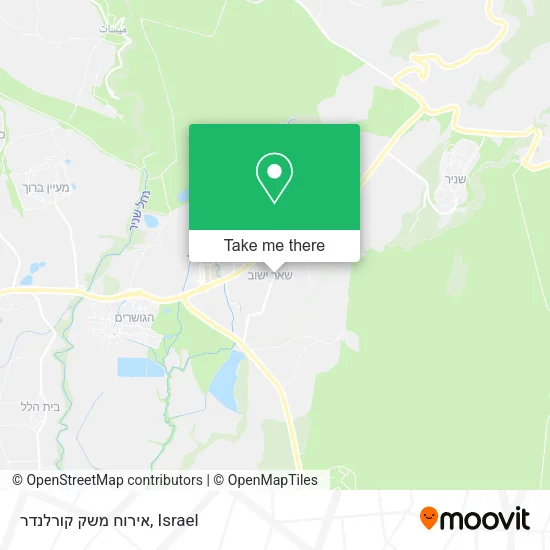 Карта אירוח משק קורלנדר
