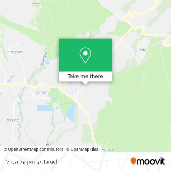 קרוואן על הנחל map