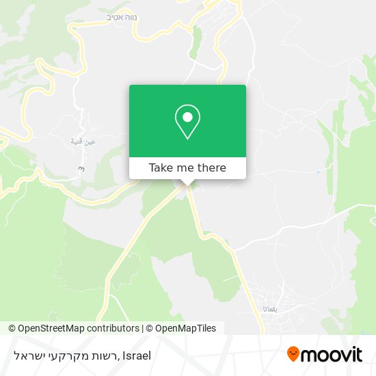 רשות מקרקעי ישראל map