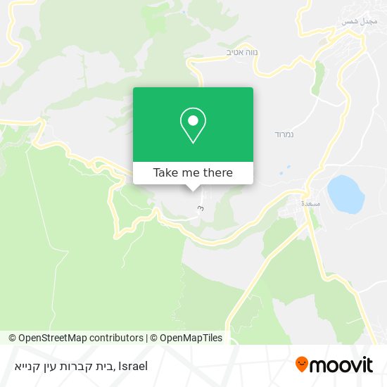 בית קברות עין קנייא map