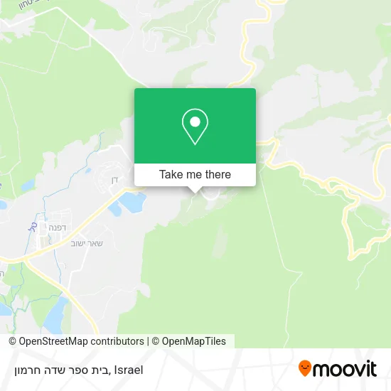 Карта בית ספר שדה חרמון