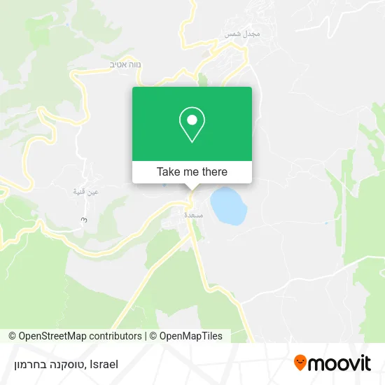 Карта טוסקנה בחרמון