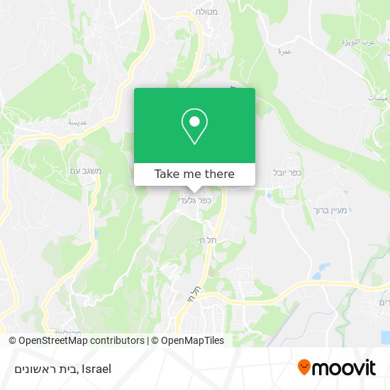 בית ראשונים map