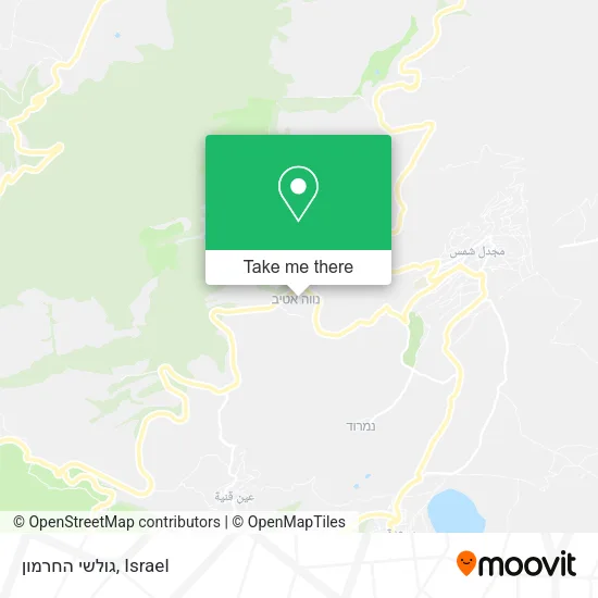 Карта גולשי החרמון