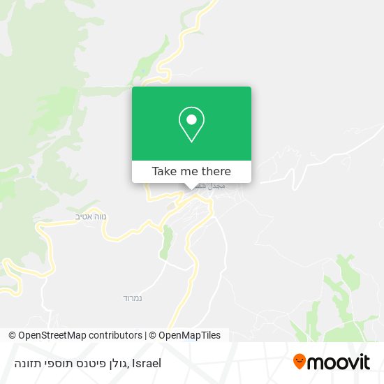 גולן פיטנס תוספי תזונה map