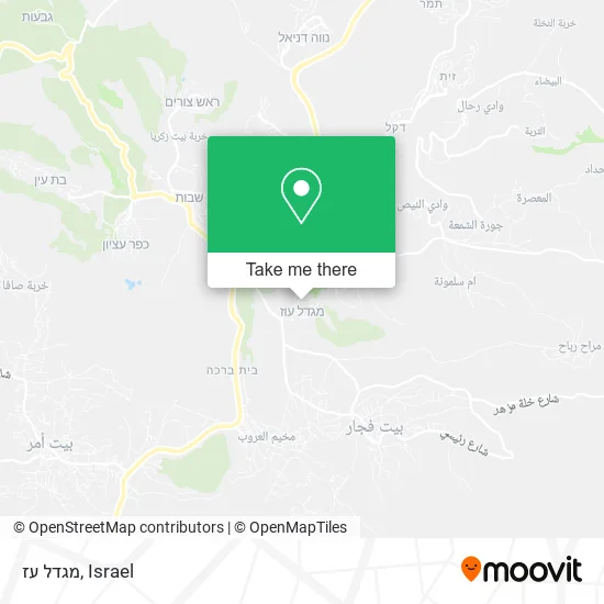 Карта מגדל עז