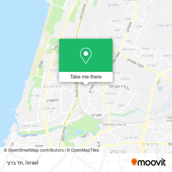 Карта תל ברוך