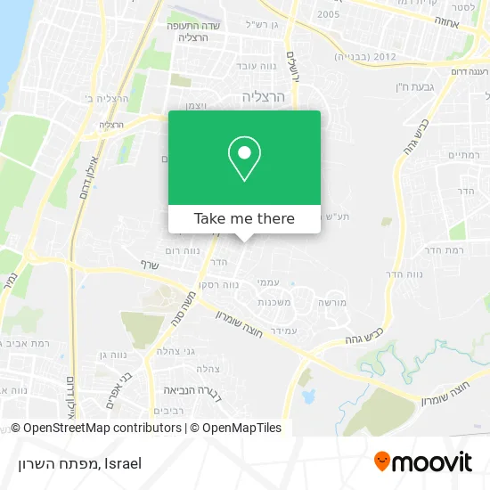 Карта מפתח השרון