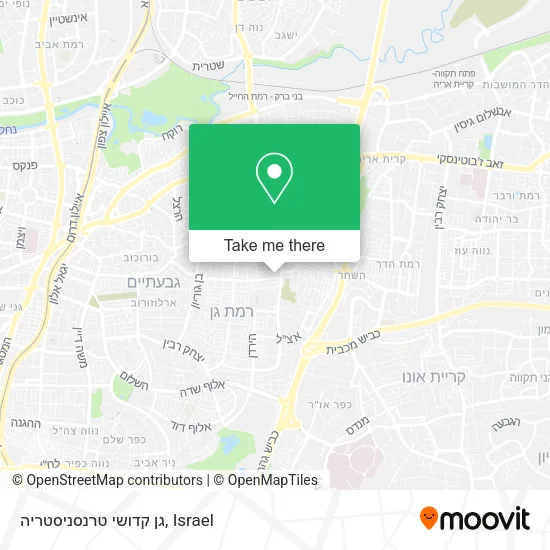 Карта גן קדושי טרנסניסטריה