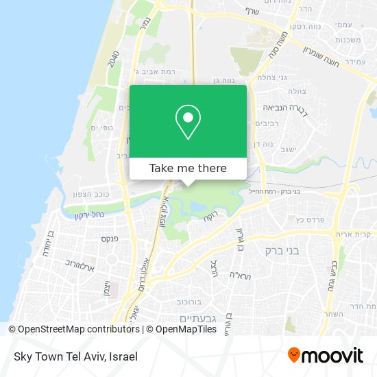 Sky Town Tel Aviv map